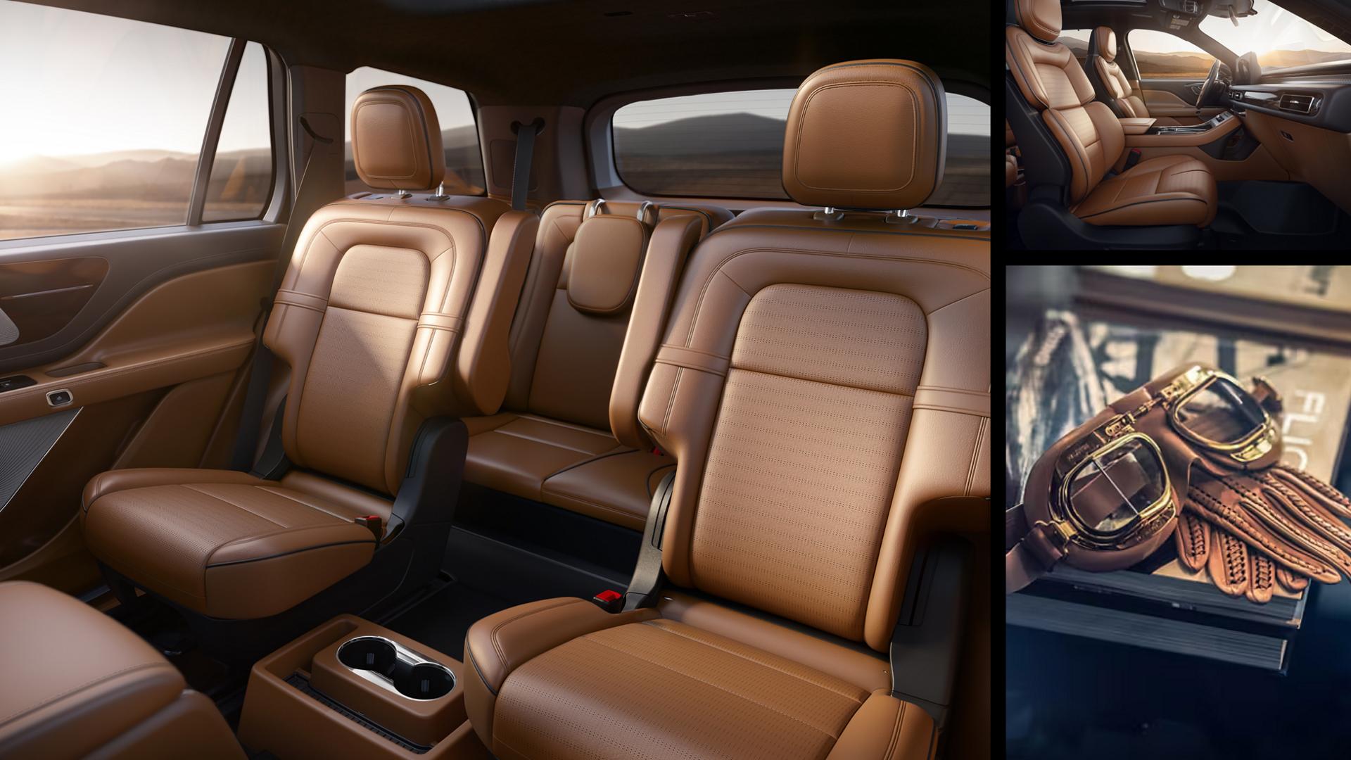A 2027 Lincoln Aviator Black Label® SUV with the Flight interior theme