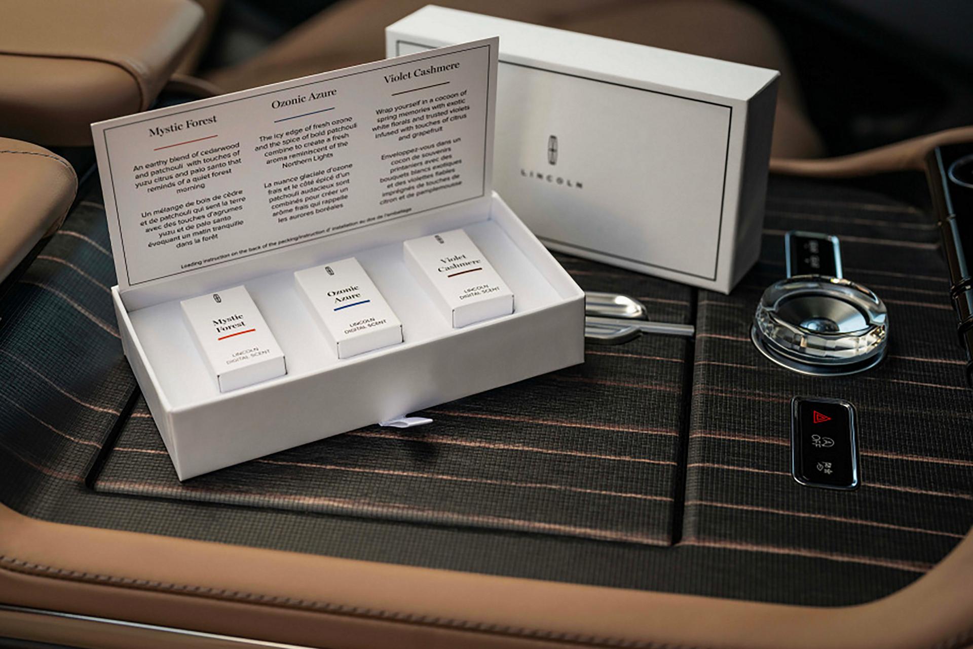 The different Digital scent cartridges shown