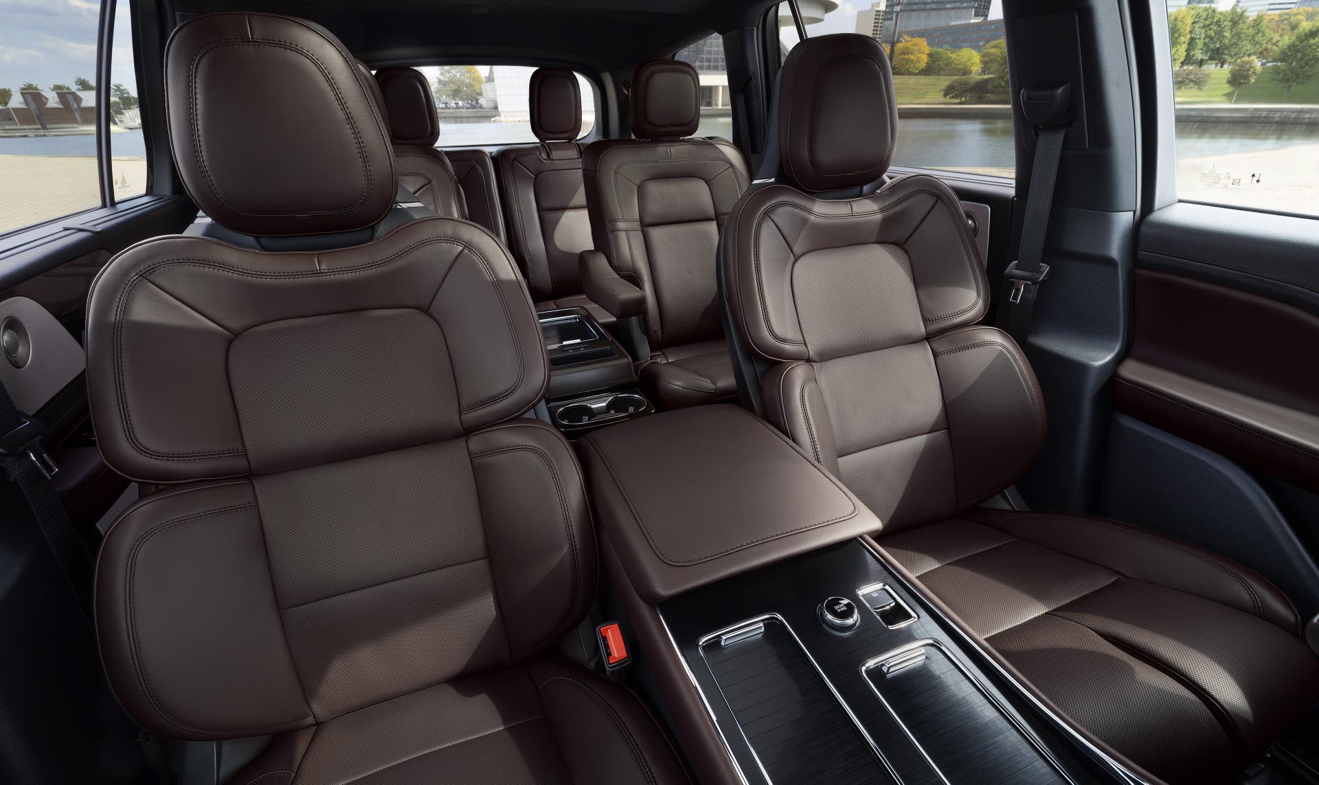 The seats and interior inside the 2026 Lincoln Aviator