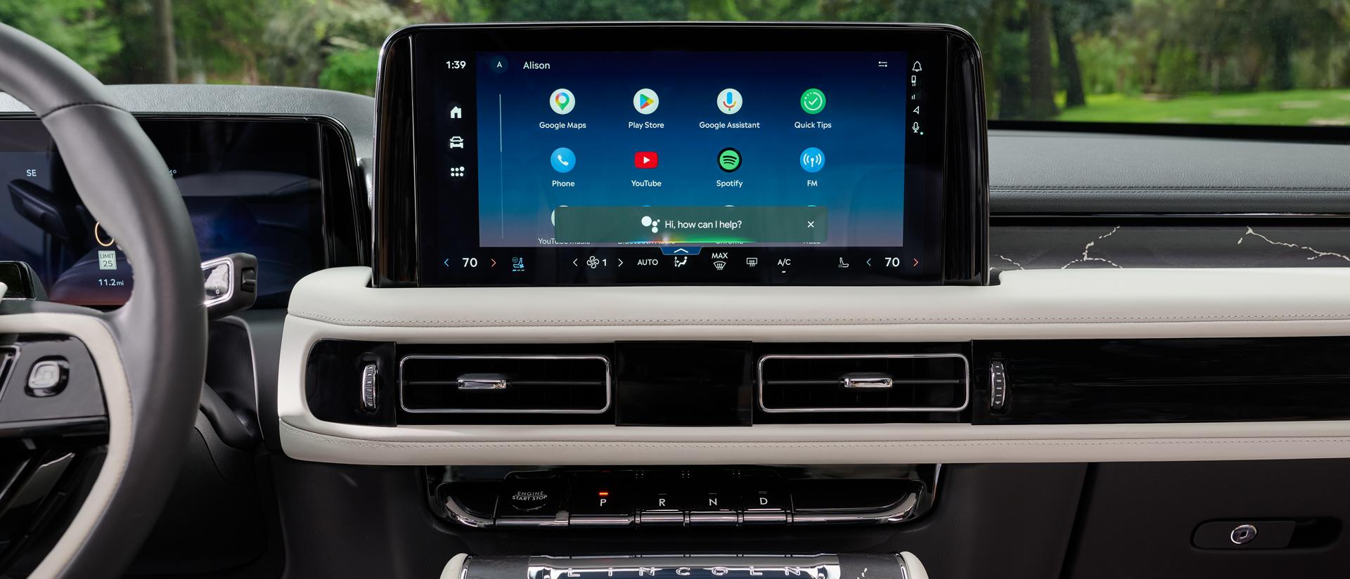 The centre touchscreen of a 2027 Lincoln Aviator®