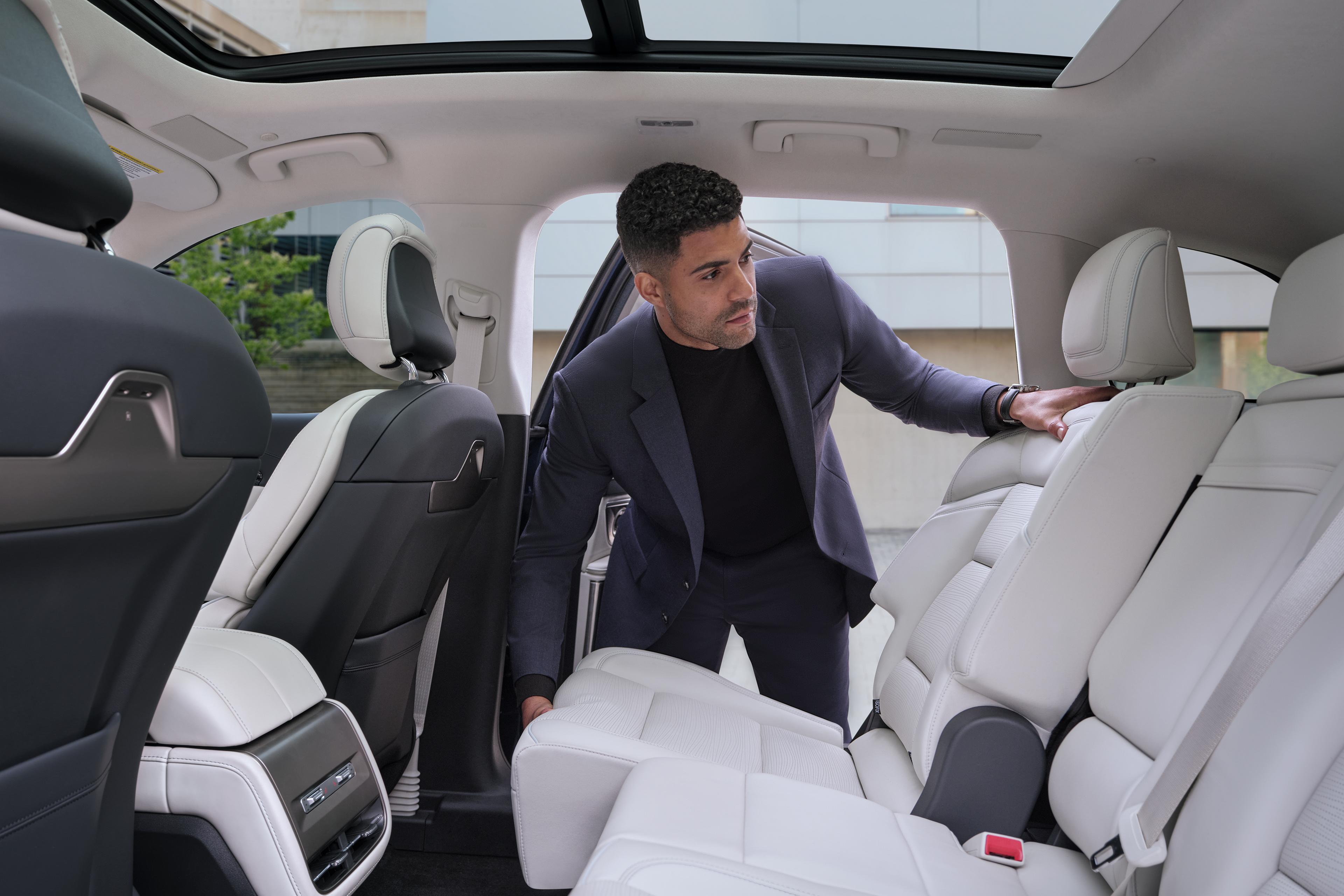 The spacious second row inside the 2027 Lincoln Nautilus® SUV