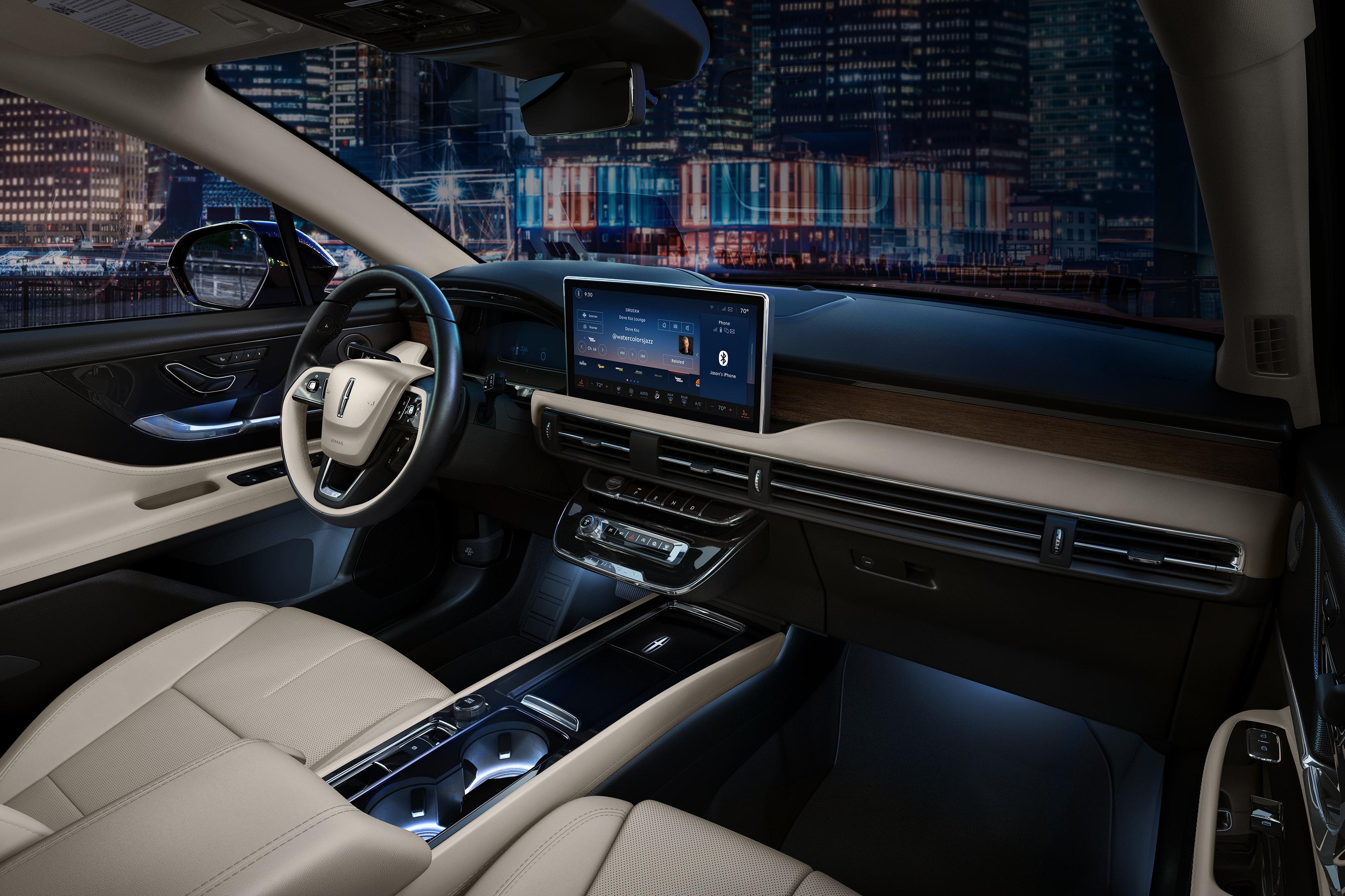 Interior of a 2026 Lincoln Corsair is shown