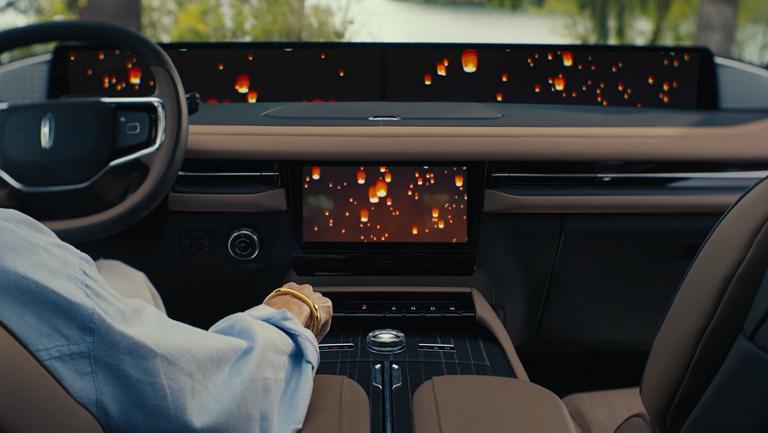 The panoramic display in a 2027 Lincoln Navigator® SUV is shown