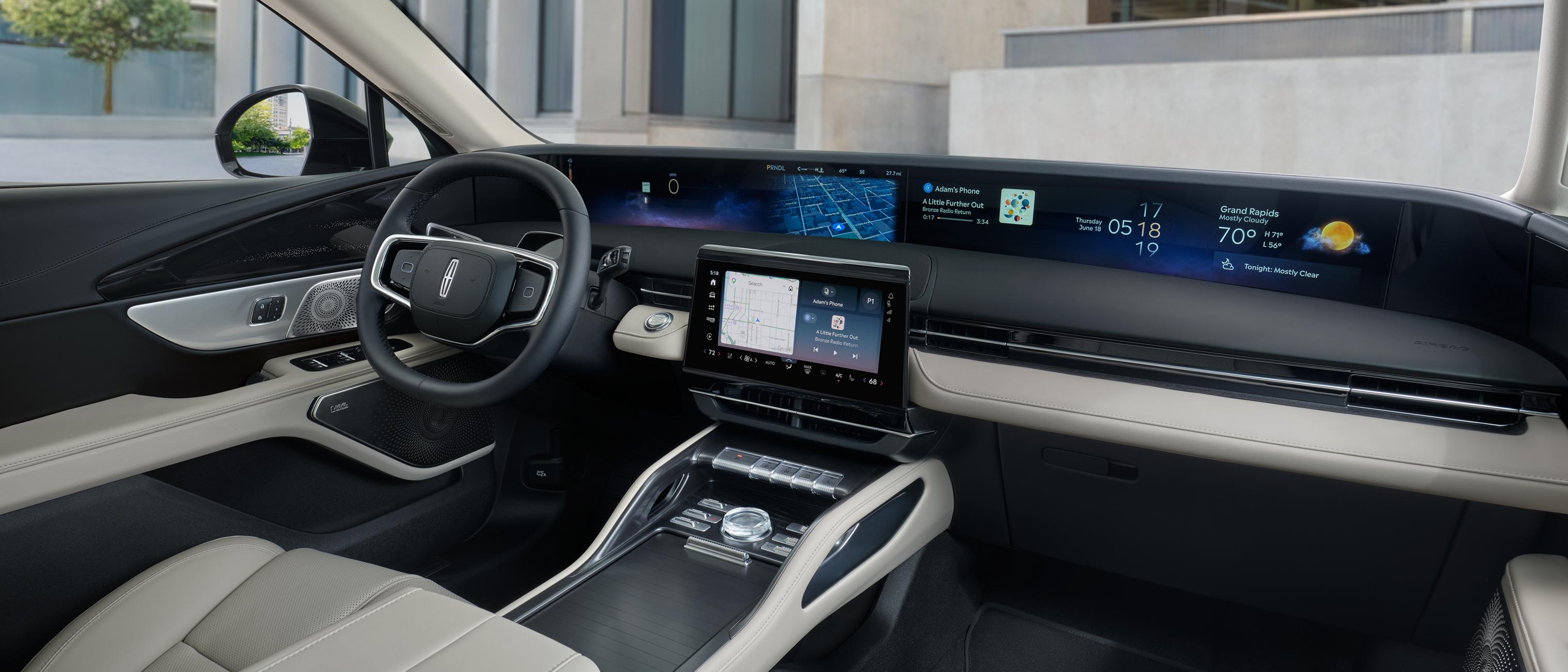 The stylish and modern Afterglow interior inside the 2027 Lincoln Nautilus® SUV