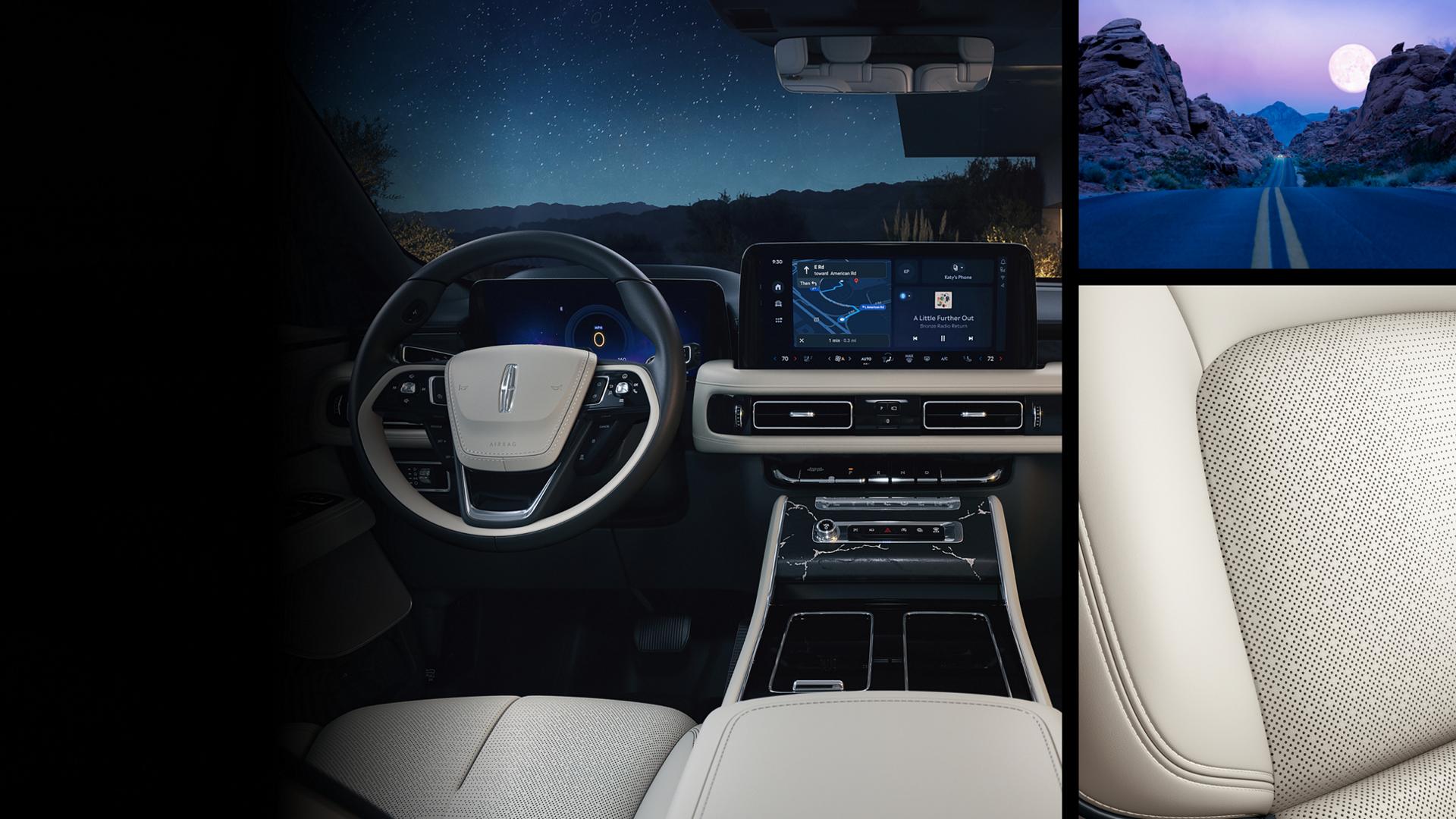 The Moonbeam interior theme inside a 2027 Lincoln Black Label® Aviator SUV