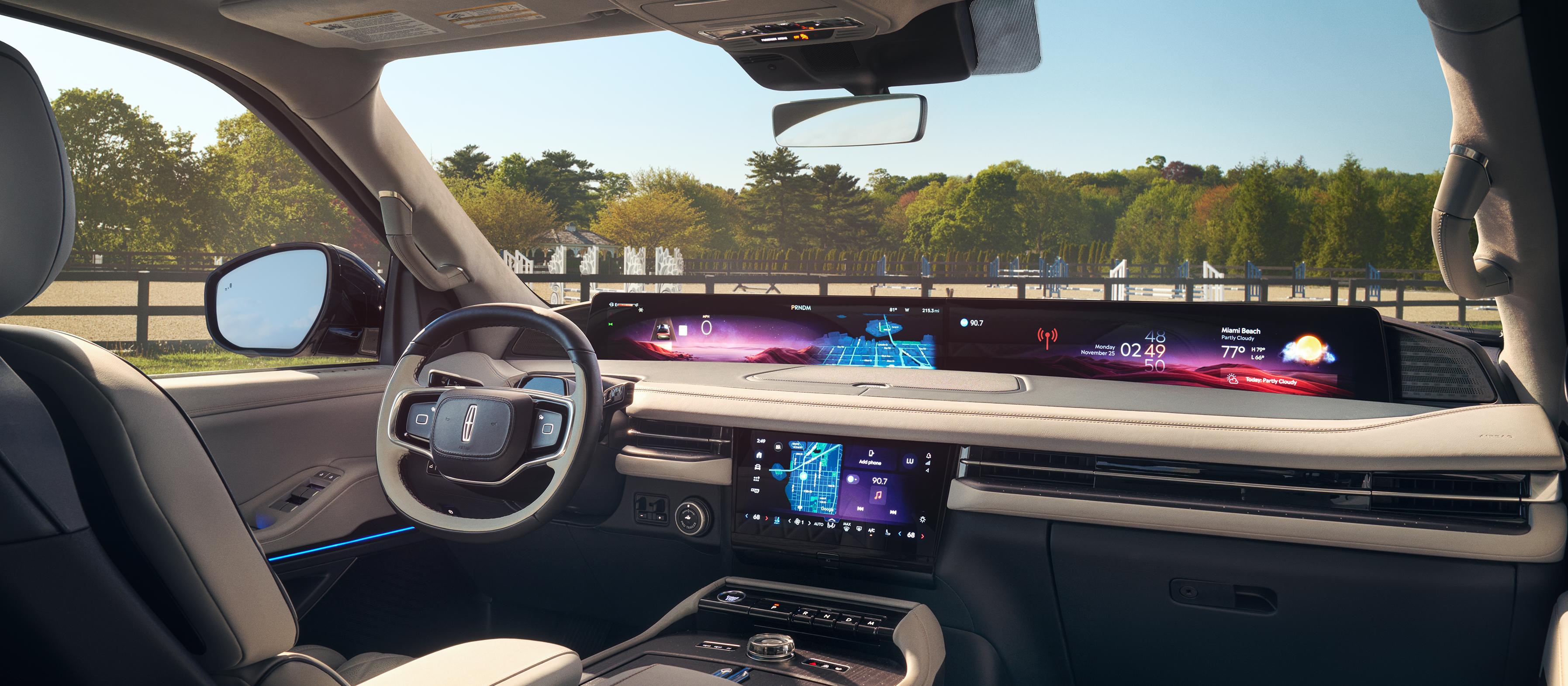 The interior of a 2027 Lincoln Navigator® Black Label™ model