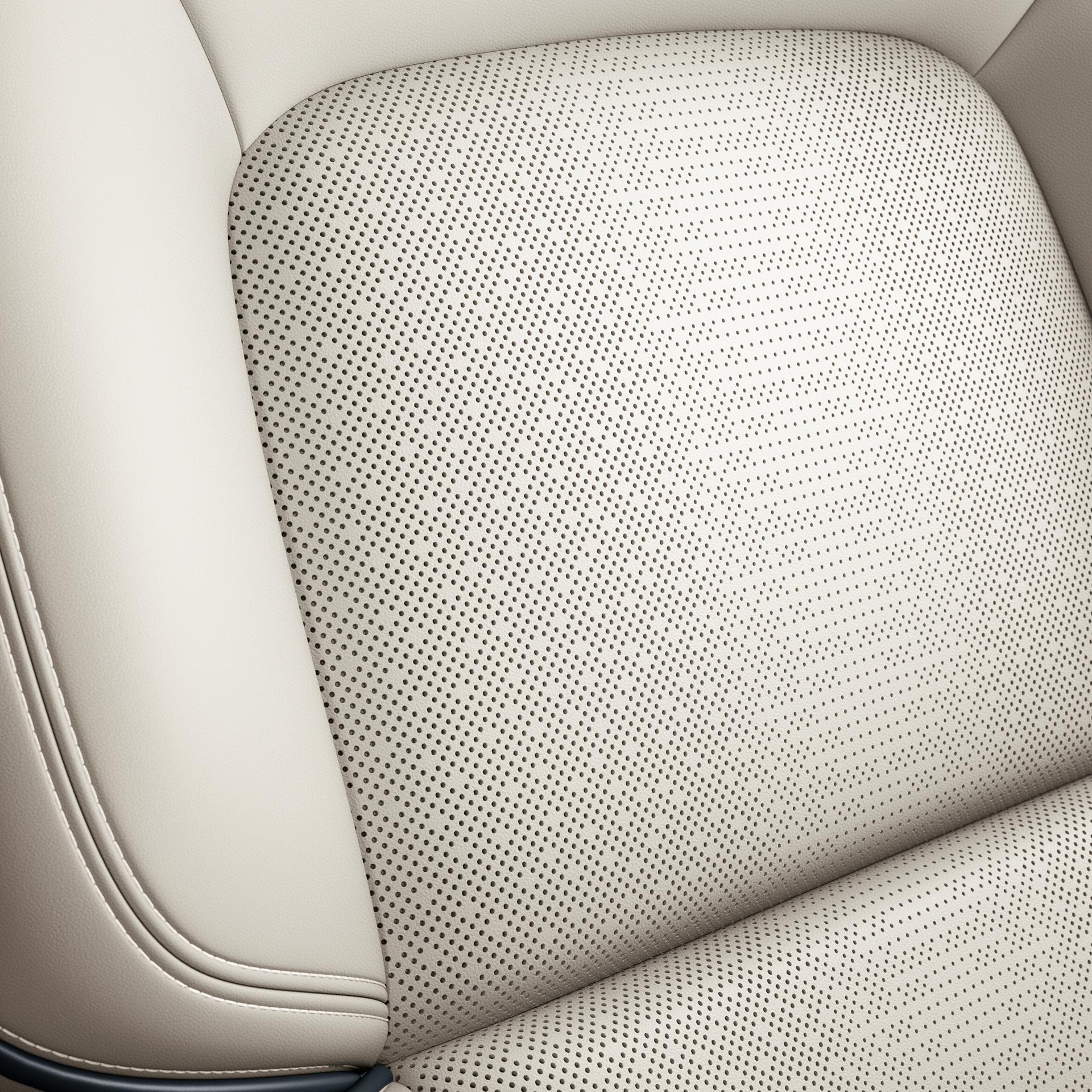 The perforation detail of a front seat inside a 2027 Lincoln Aviator®