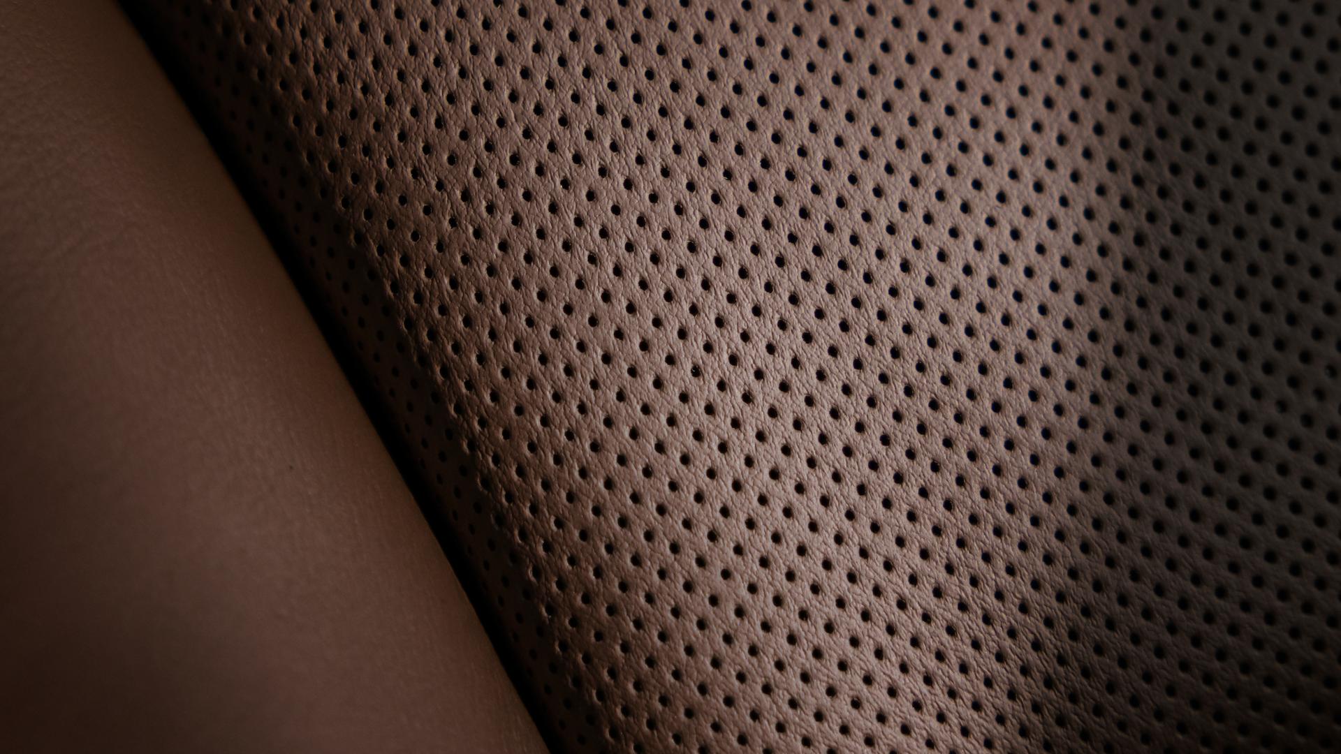 The leather-trimmed seats of a 2026 Lincoln Aviator Reserve model