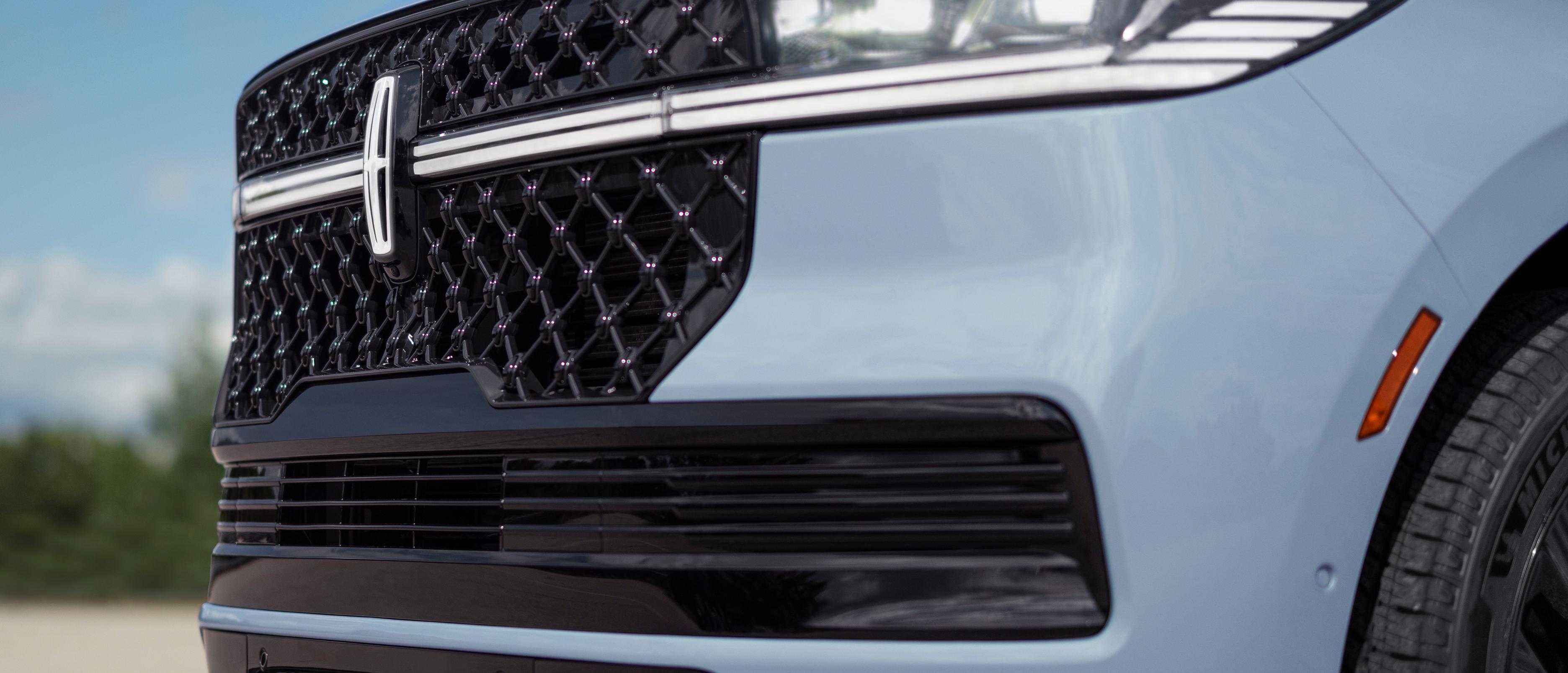 The distinct grille of the available Jet Appearance Package features a black mesh pattern
