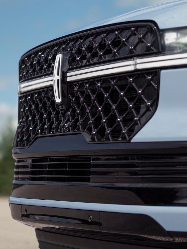 The distinct grille of the available Jet Appearance Package features a black mesh pattern