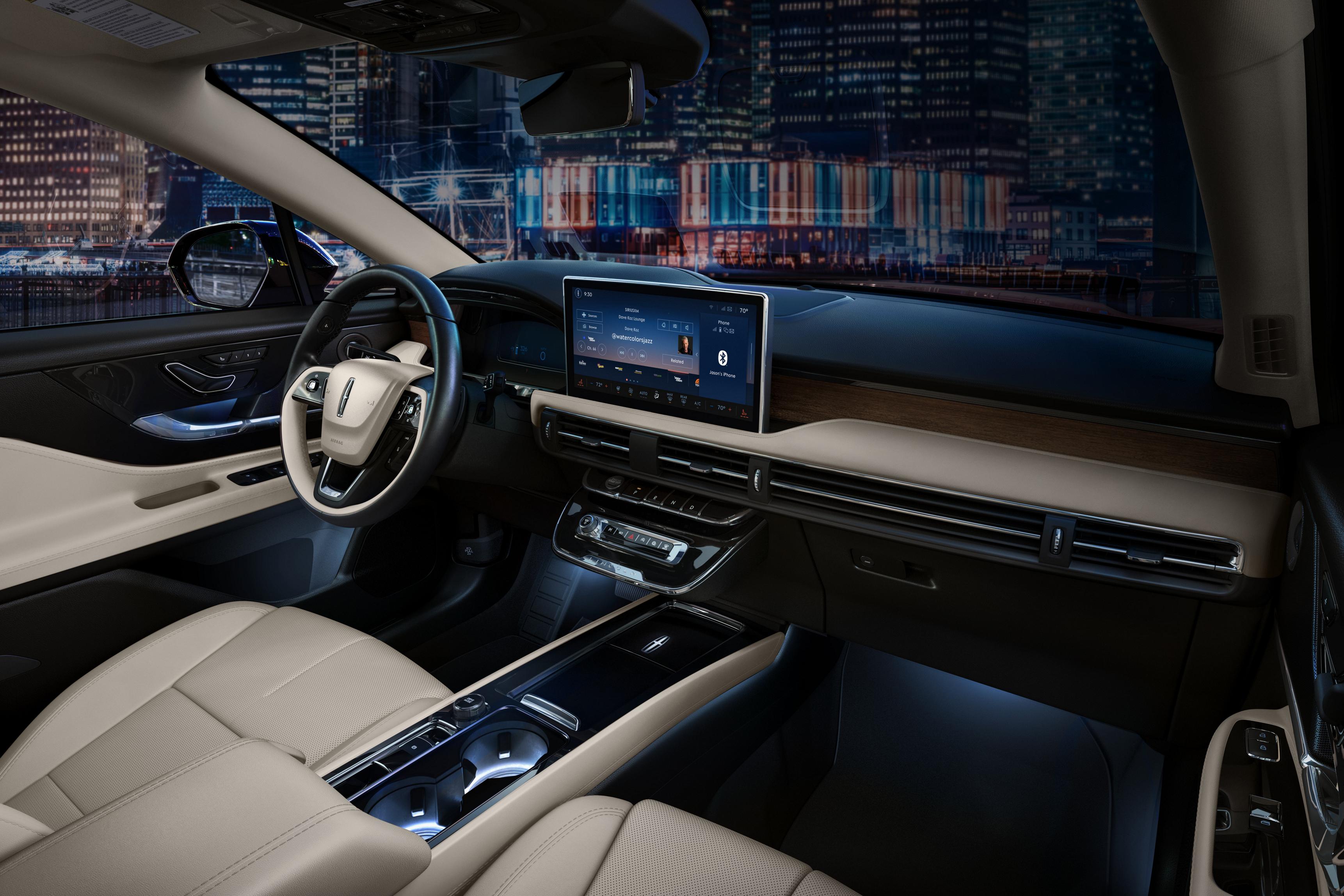 Interior of a 2026 Lincoln Corsair is shown